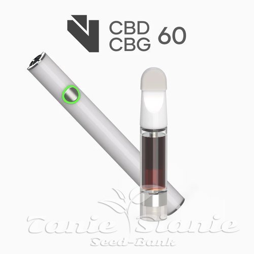 Zestaw VAP CBD+CBG - aerozolowy wkład CBD+CBG 60% (kartridż ok. 450 wdechów) + bateria